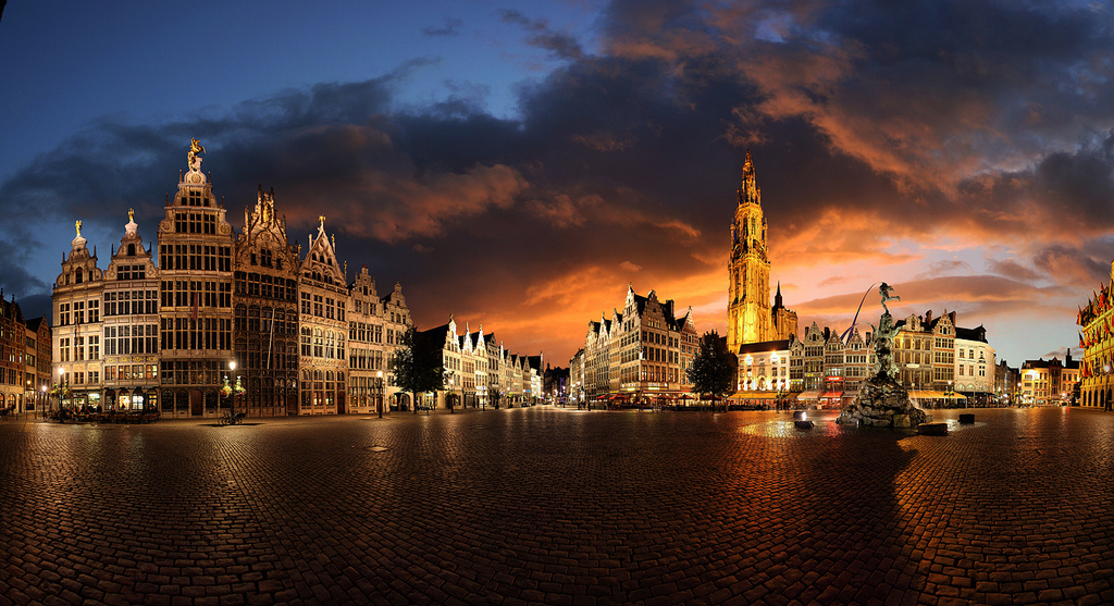 Antwerpen Grotenmarket Panorama